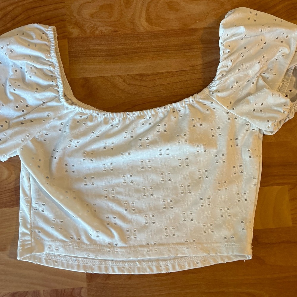 shein peplin cropped top